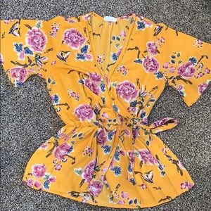 Orange Flower Shirt